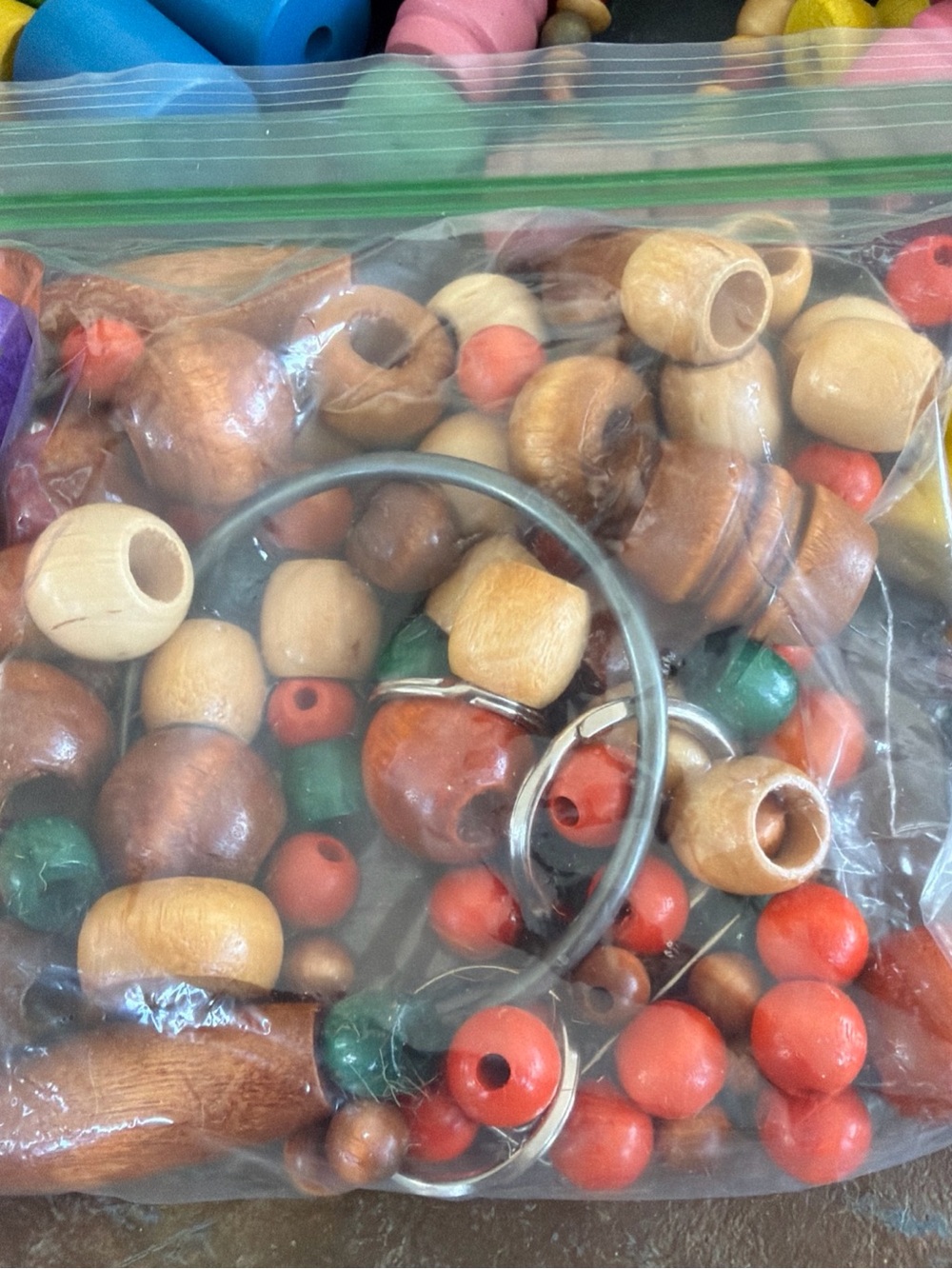 Huge lot Vintage Playskool Landscape + Wooden Beads+ Walco Bumble + Macrame Craf - Picture 6 of 8